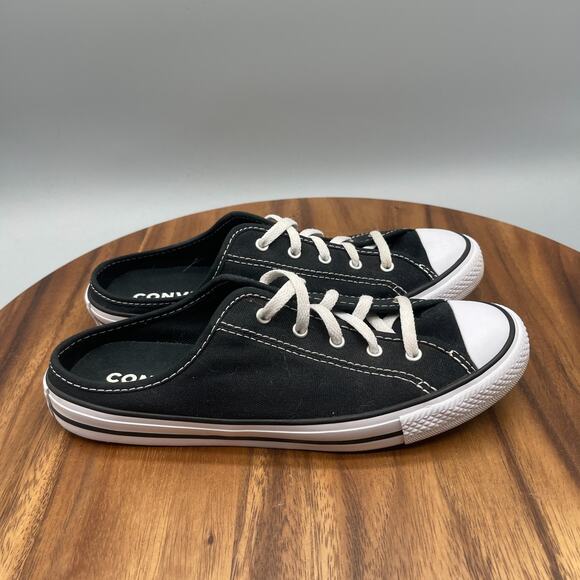 Converse Chuck Taylor All Star Dainty Mule Slip On Black Shoes Womens Size 6.5 - Picture 1 of 8